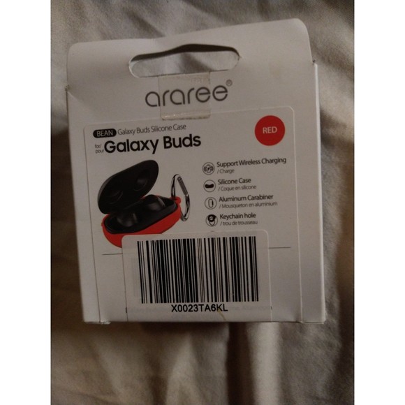 Earphone Silicone Protective Case Cover Pouch For Samsung Galaxy Buds Red - Picture 2 of 2